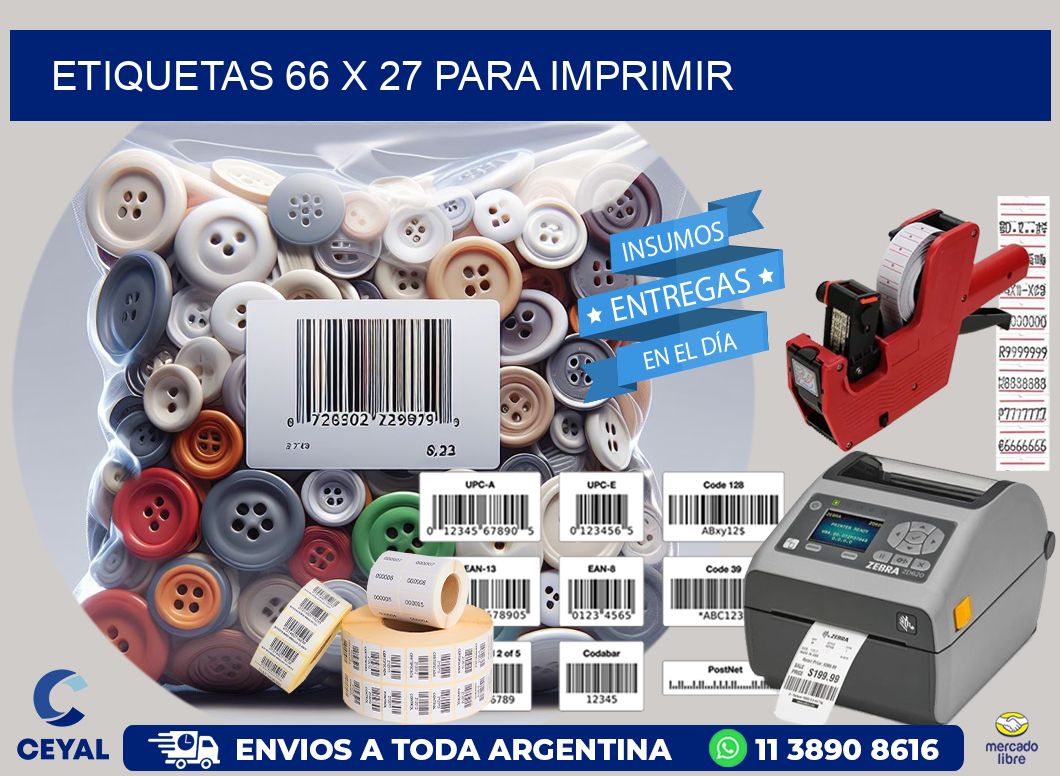 ETIQUETAS 66 x 27 PARA IMPRIMIR