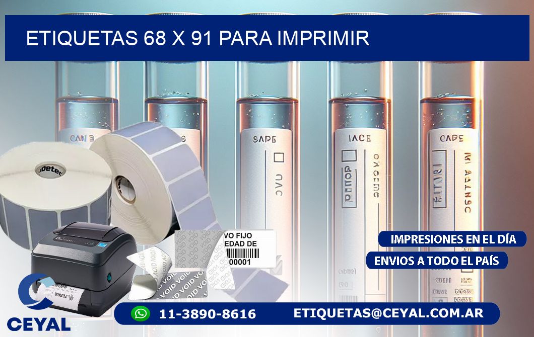 ETIQUETAS 68 x 91 PARA IMPRIMIR