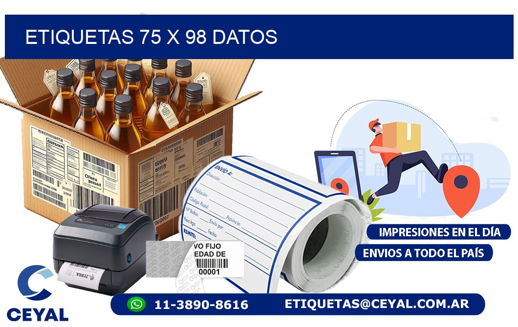 ETIQUETAS 75 x 98 DATOS