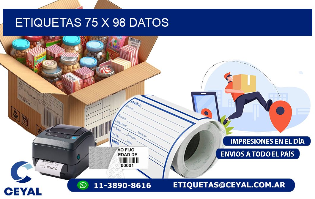 ETIQUETAS 75 x 98 DATOS