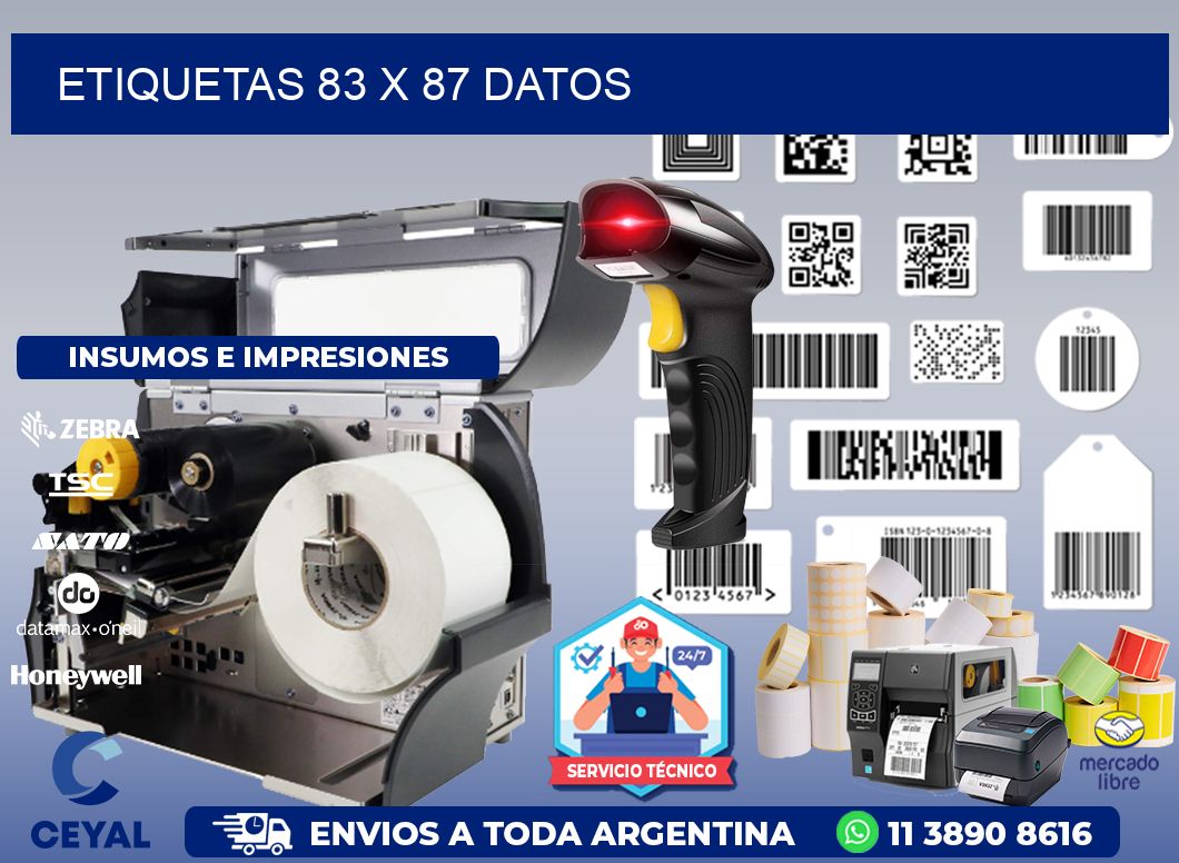 ETIQUETAS 83 x 87 DATOS