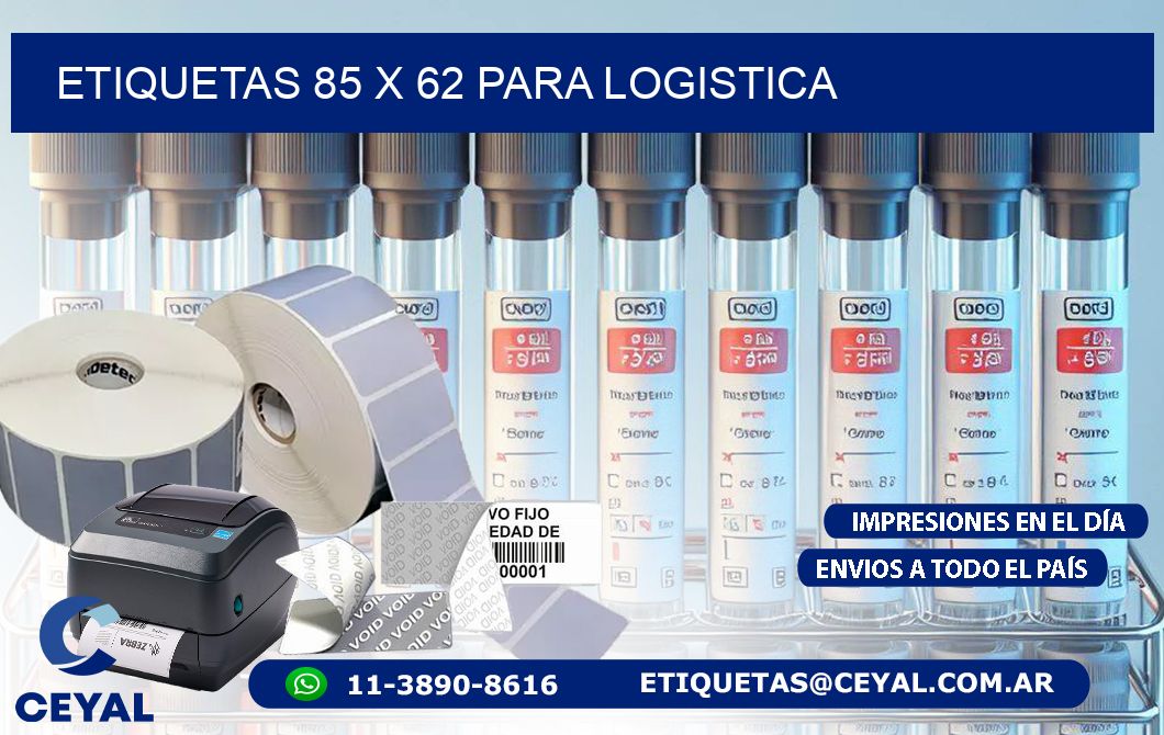ETIQUETAS 85 x 62 PARA LOGISTICA