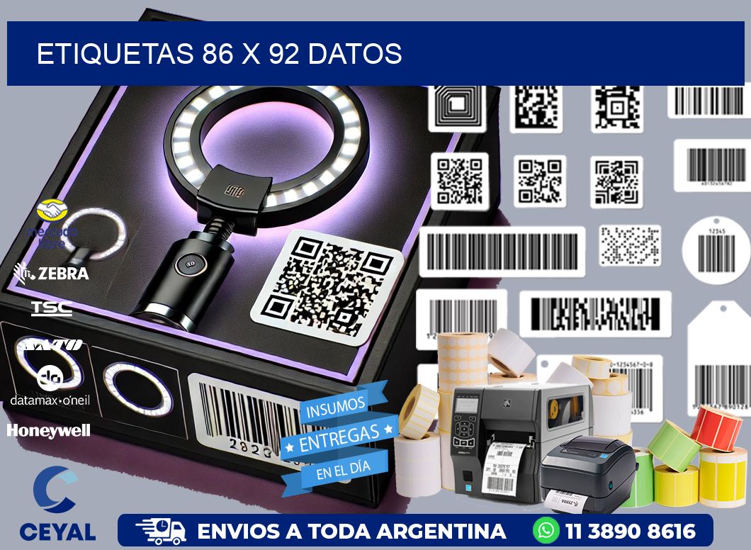 ETIQUETAS 86 x 92 DATOS