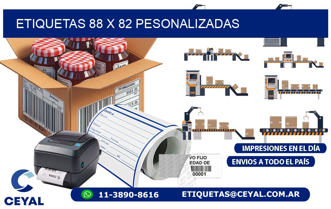 ETIQUETAS 88 x 82 PESONALIZADAS
