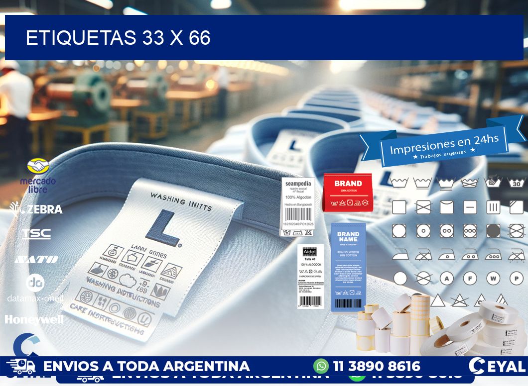 etiquetas 33 x 66