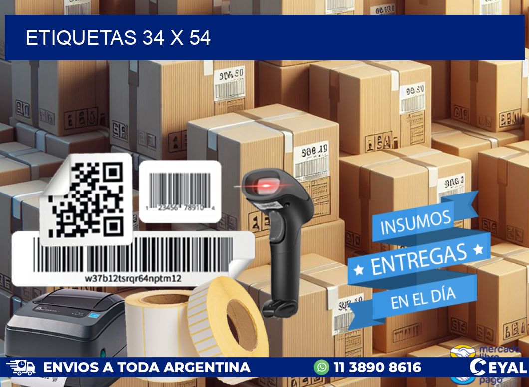 etiquetas 34 x 54