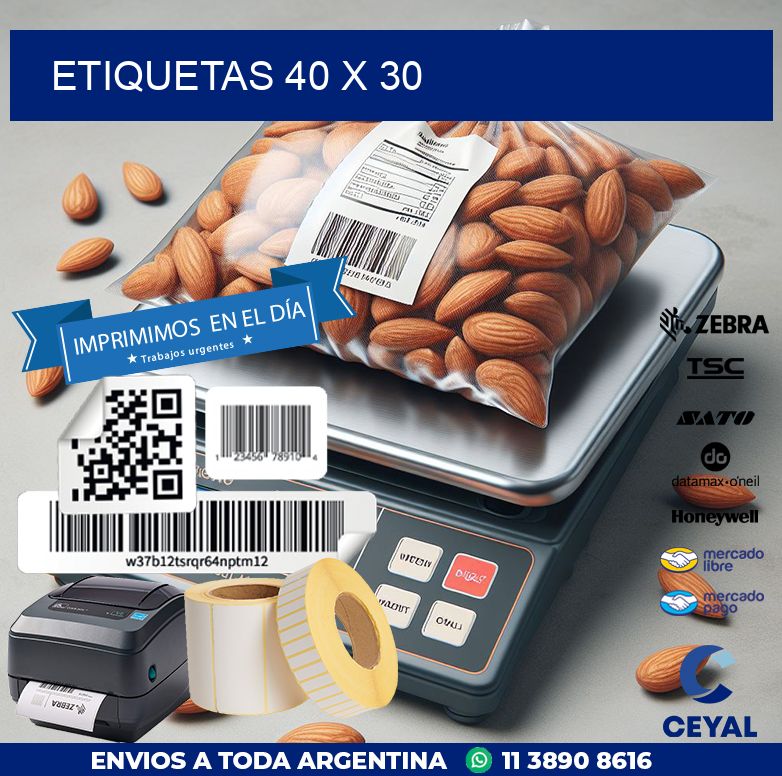 etiquetas 40 x 30