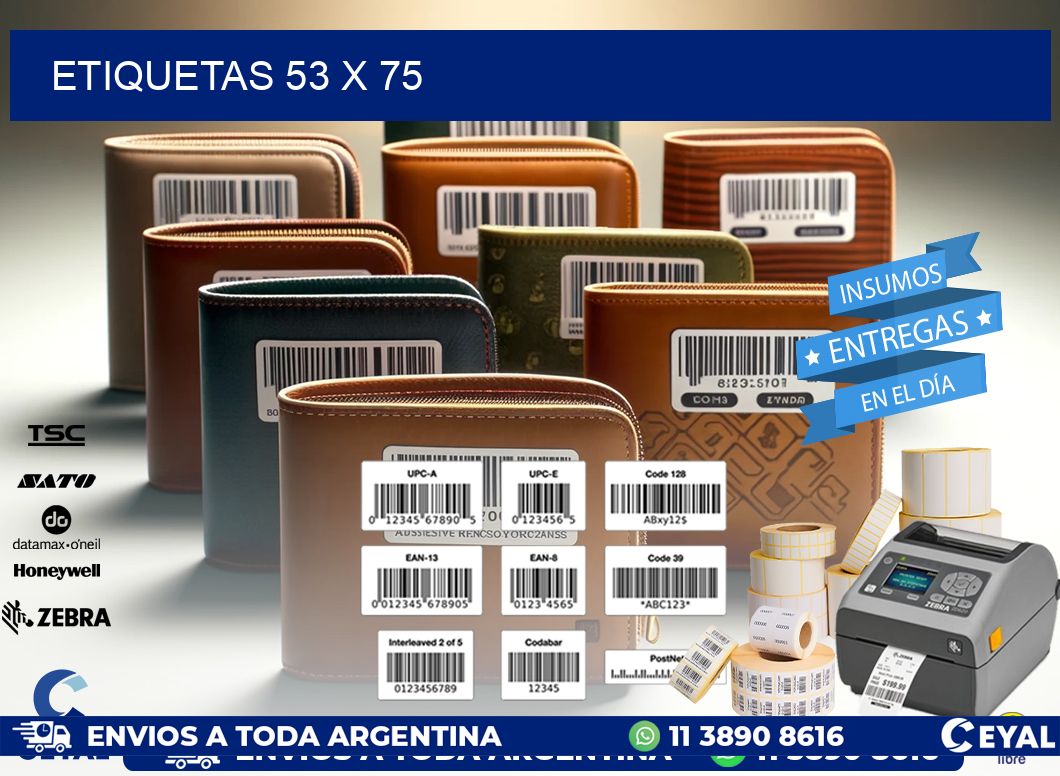 etiquetas 53 x 75