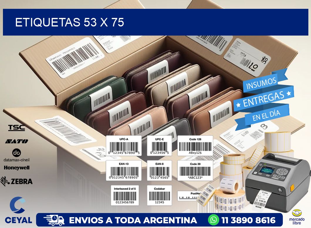 etiquetas 53 x 75