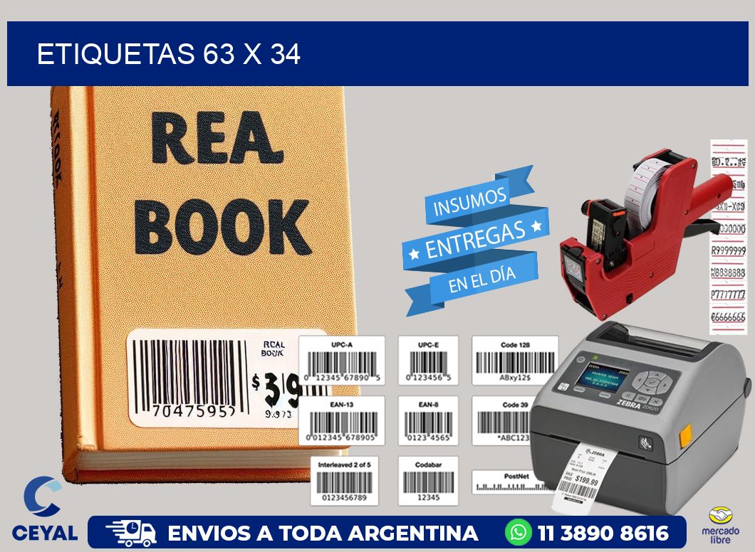 etiquetas 63 x 34