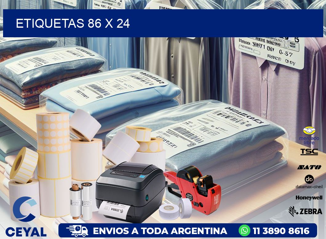 etiquetas 86 x 24