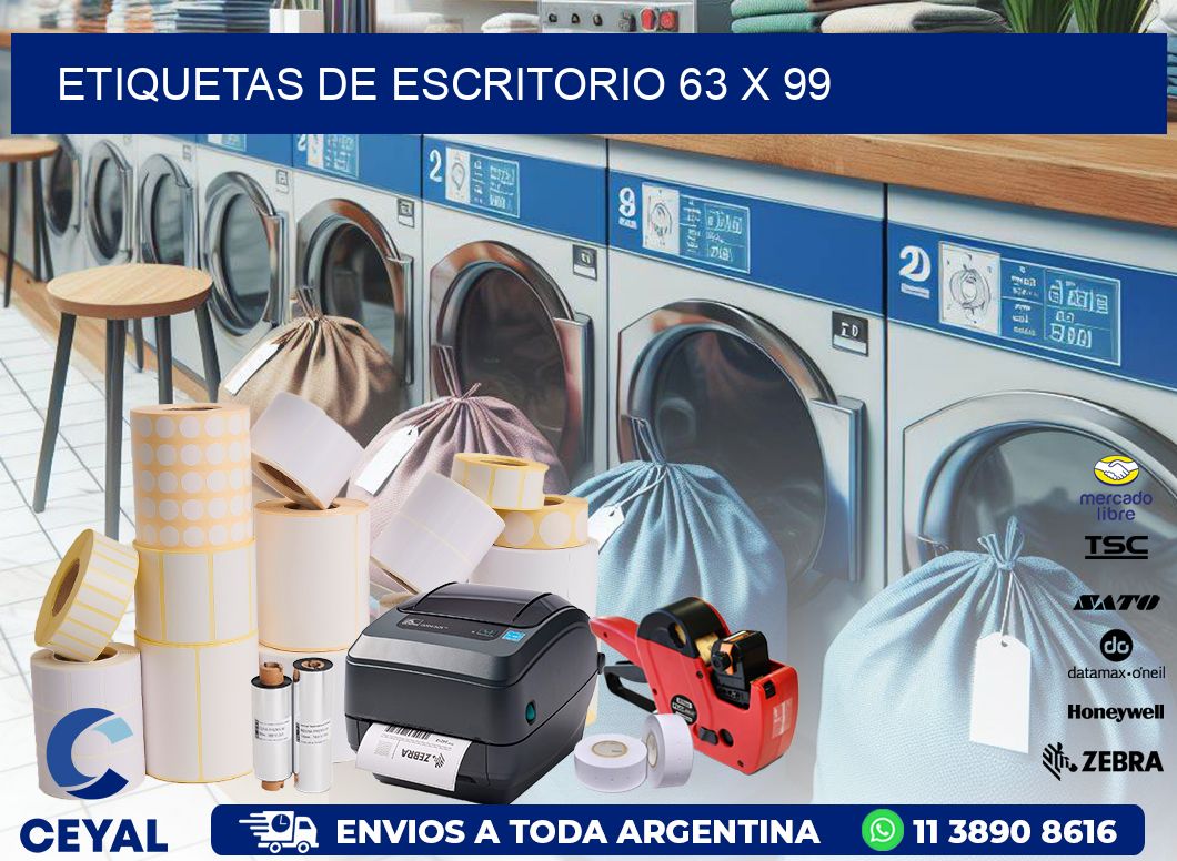 etiquetas de escritorio 63 x 99
