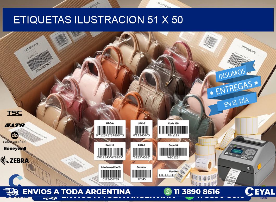 etiquetas ilustracion 51 x 50