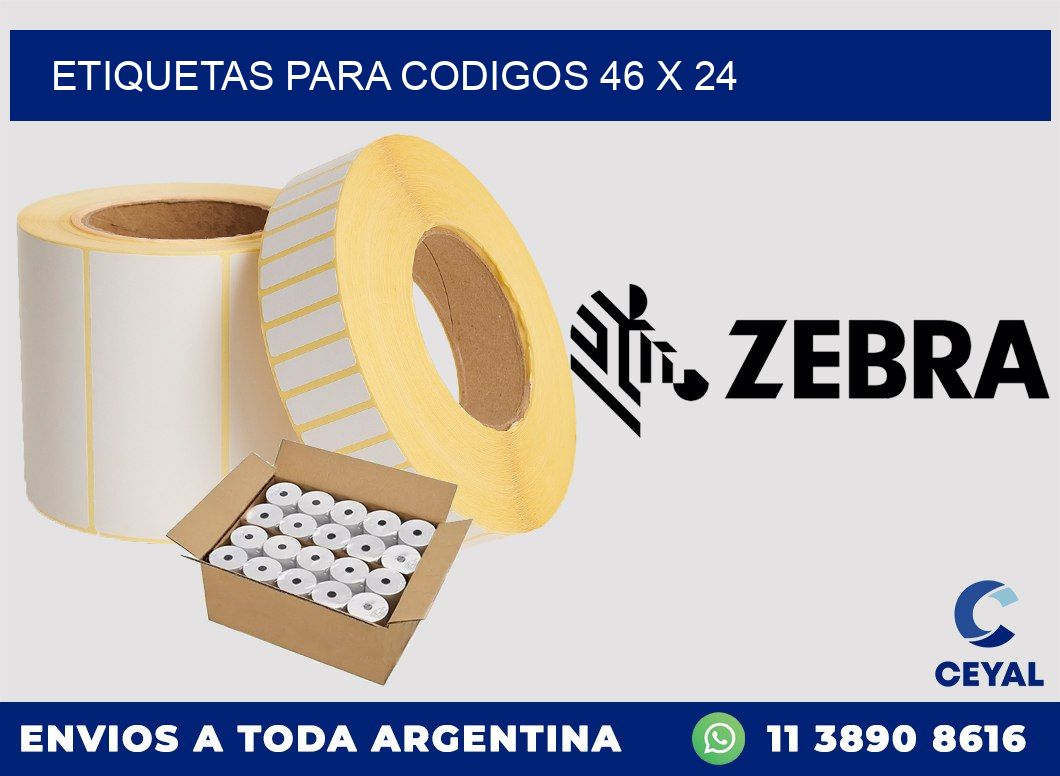 etiquetas para codigos 46 x 24