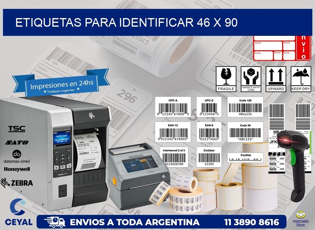 etiquetas para identificar 46 x 90