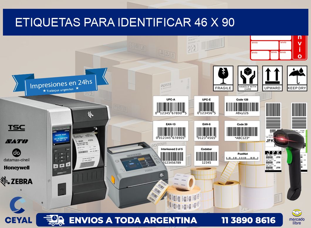 etiquetas para identificar 46 x 90