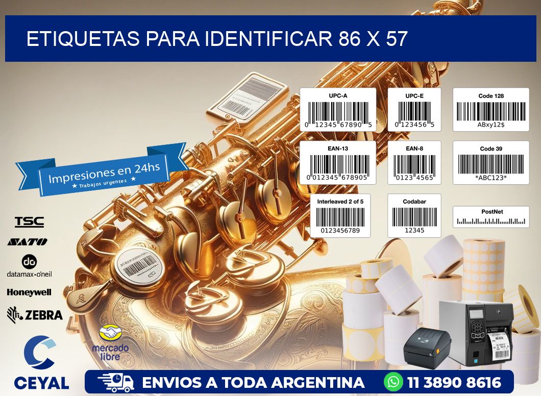 etiquetas para identificar 86 x 57