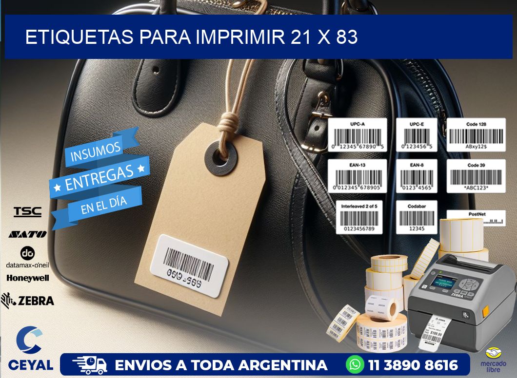 etiquetas para imprimir 21 x 83