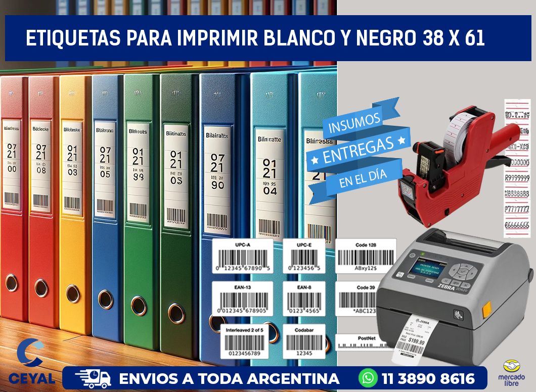 etiquetas para imprimir blanco y negro 38 x 61