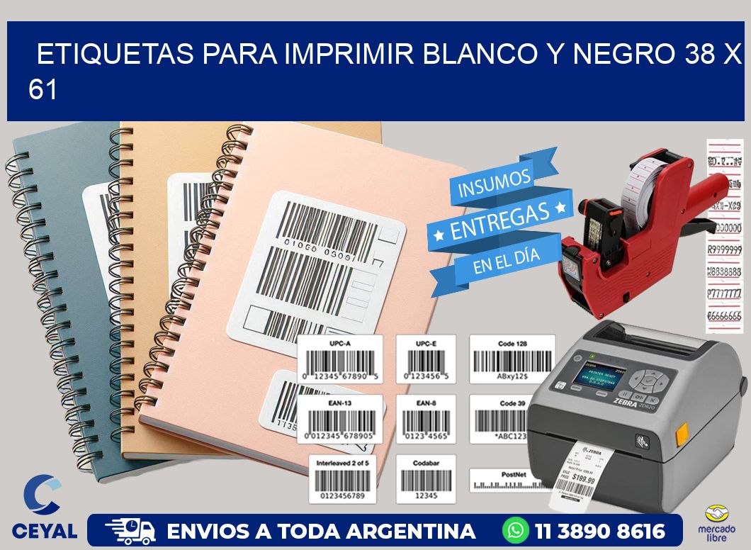 etiquetas para imprimir blanco y negro 38 x 61