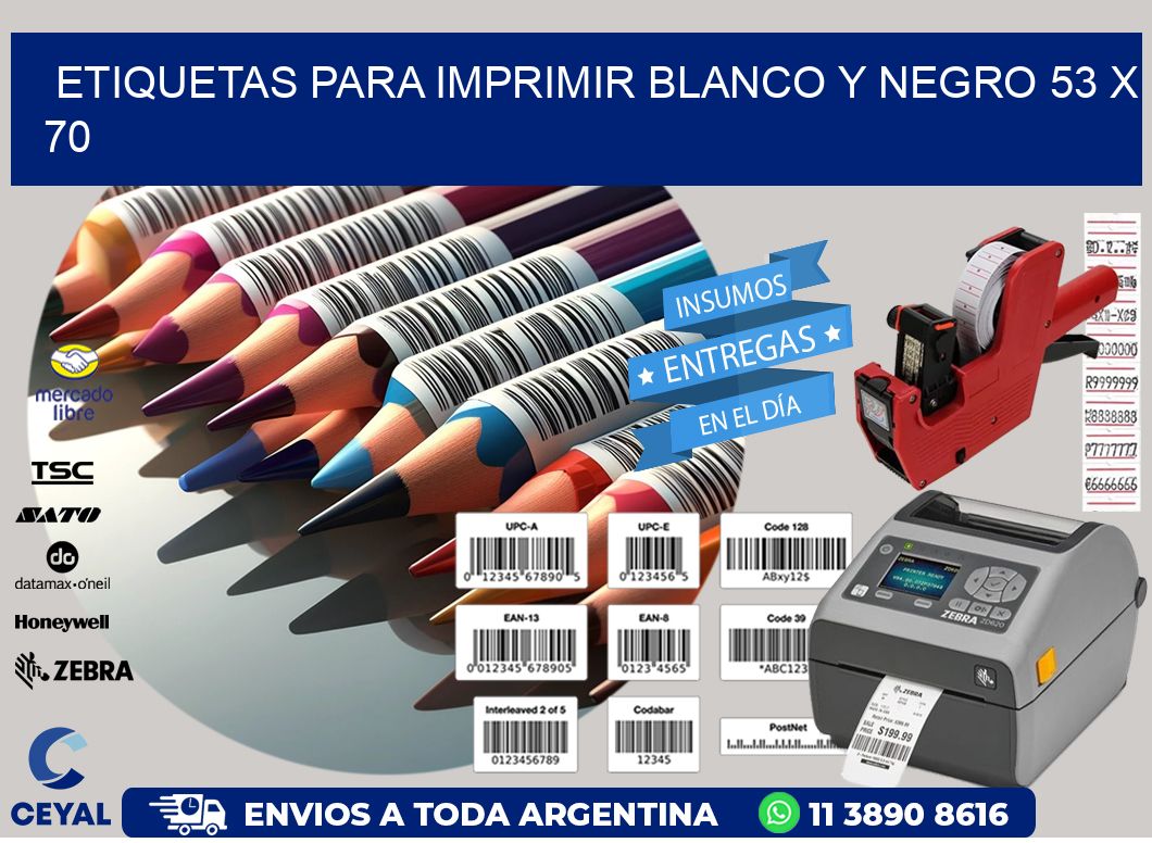 etiquetas para imprimir blanco y negro 53 x 70