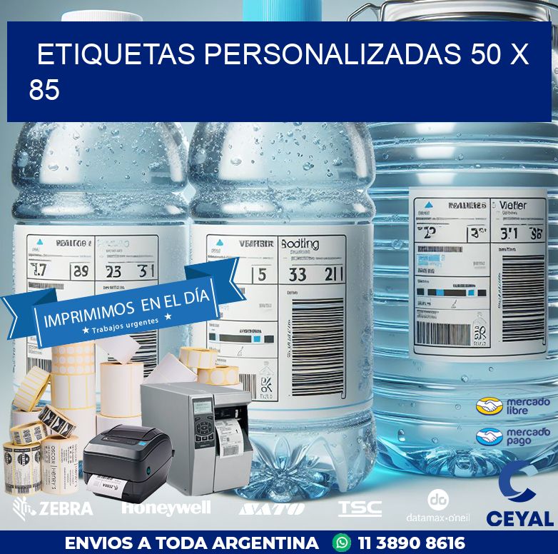 etiquetas personalizadas 50 x 85