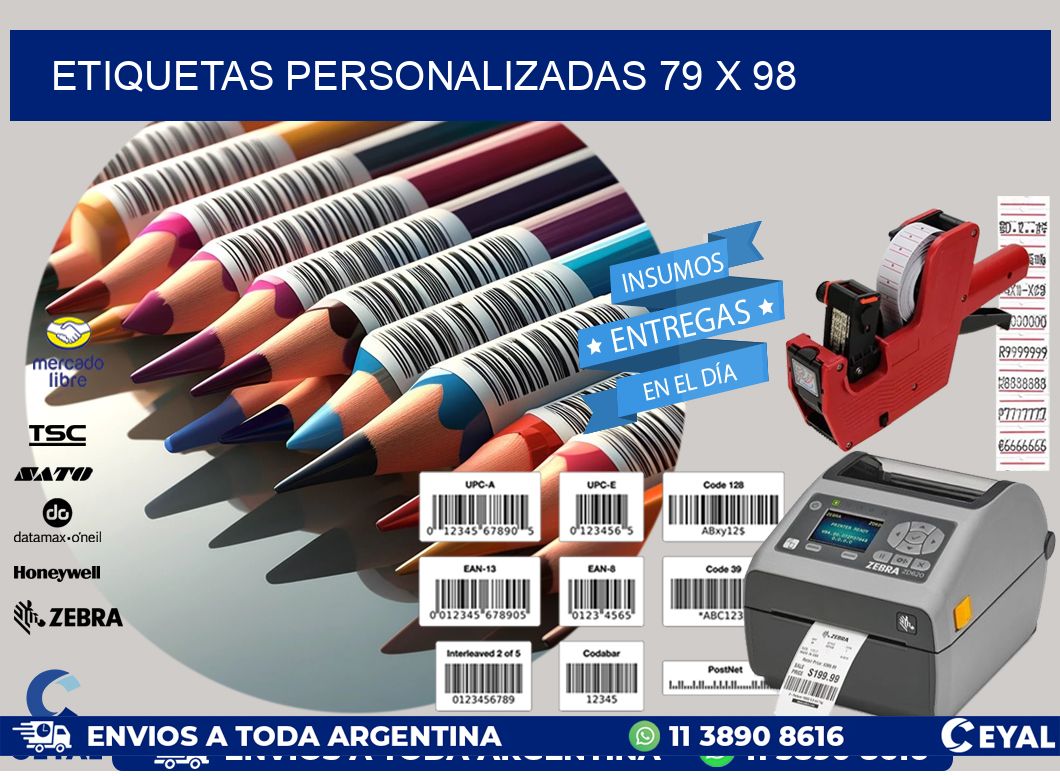 etiquetas personalizadas 79 x 98