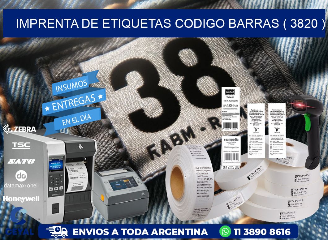 imprenta de etiquetas codigo barras ( 3820 )