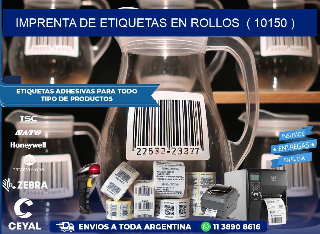 imprenta de etiquetas en rollos  ( 10150 )