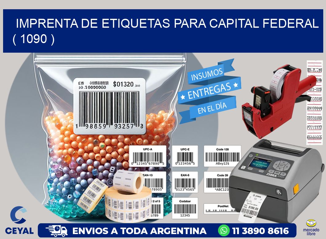 imprenta de etiquetas para capital federal ( 1090 )