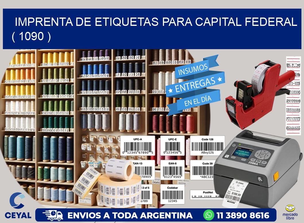imprenta de etiquetas para capital federal ( 1090 )
