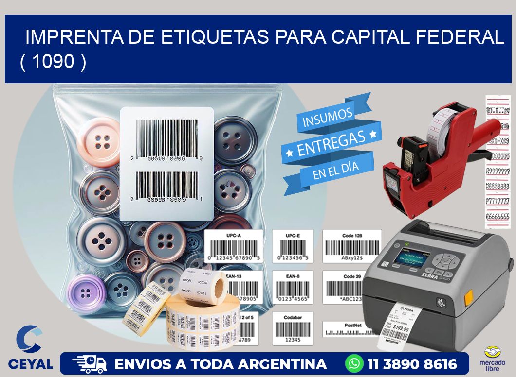 imprenta de etiquetas para capital federal ( 1090 )