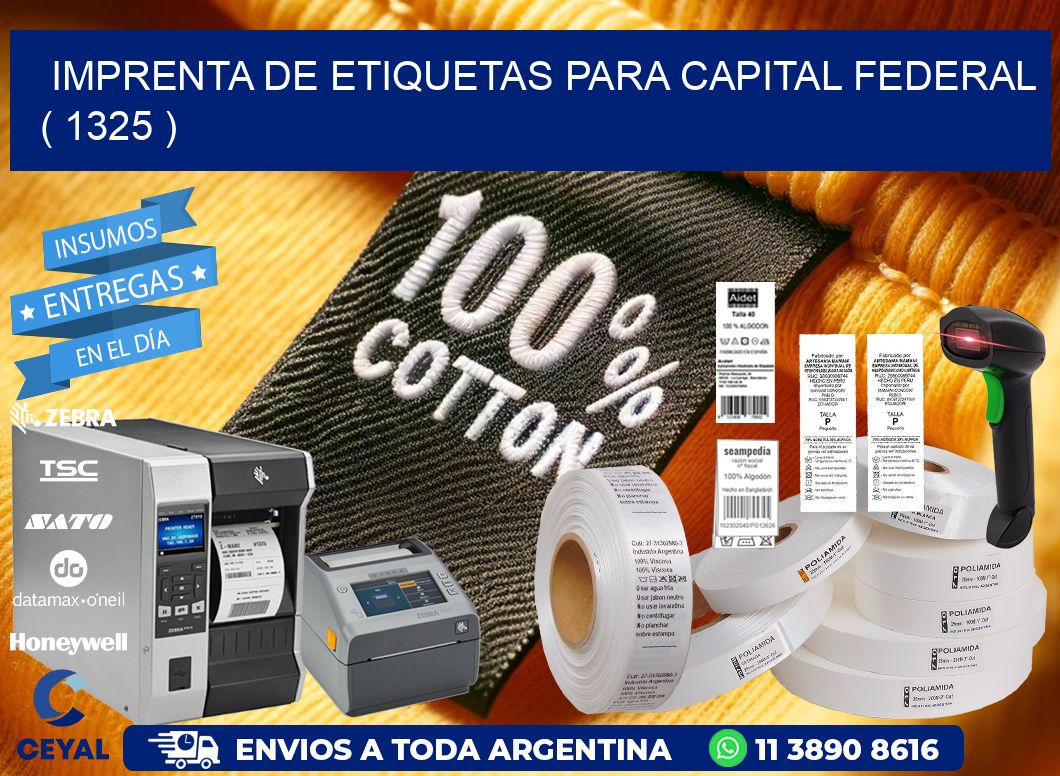 imprenta de etiquetas para capital federal ( 1325 )