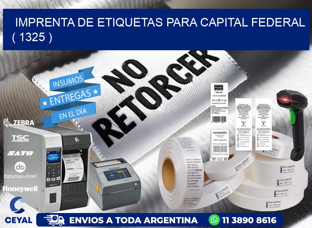 imprenta de etiquetas para capital federal ( 1325 )