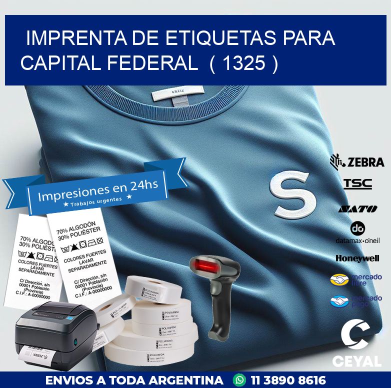 imprenta de etiquetas para capital federal ( 1325 )