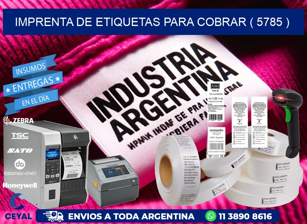 imprenta de etiquetas para cobrar ( 5785 )