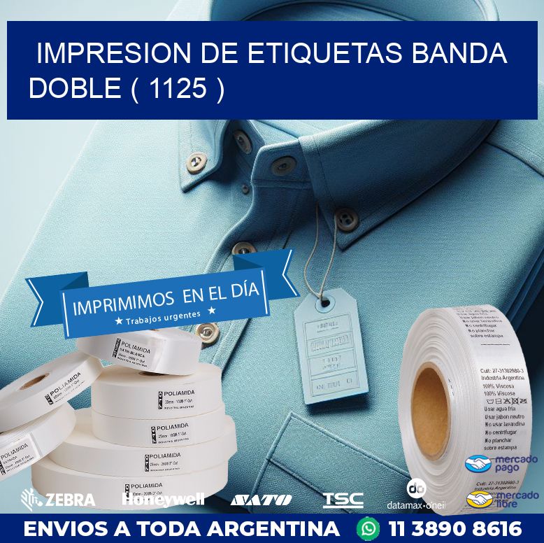 impresion de etiquetas banda doble ( 1125 )