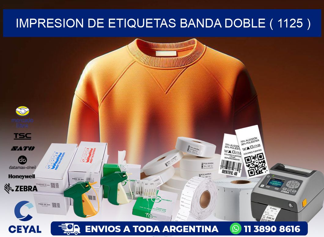 impresion de etiquetas banda doble ( 1125 )