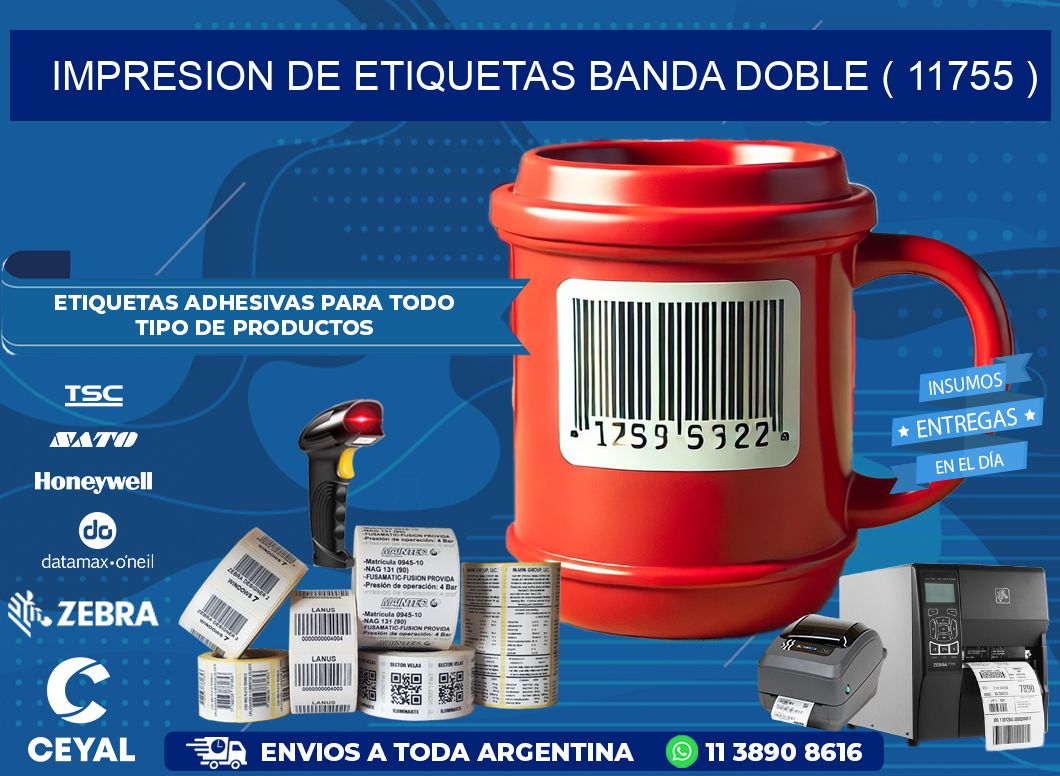 impresion de etiquetas banda doble ( 11755 )