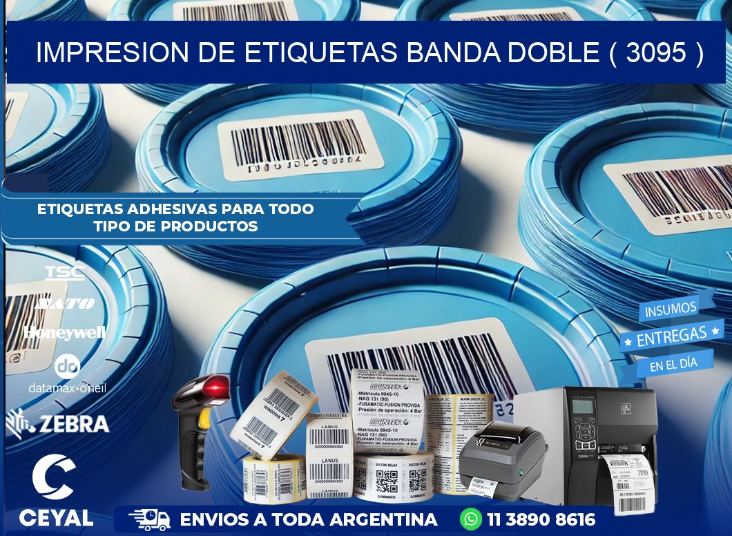 impresion de etiquetas banda doble ( 3095 )