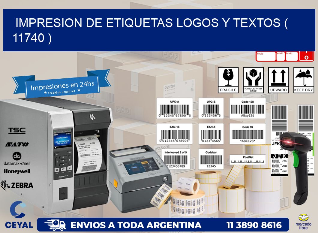 impresion de etiquetas logos y textos ( 11740 )