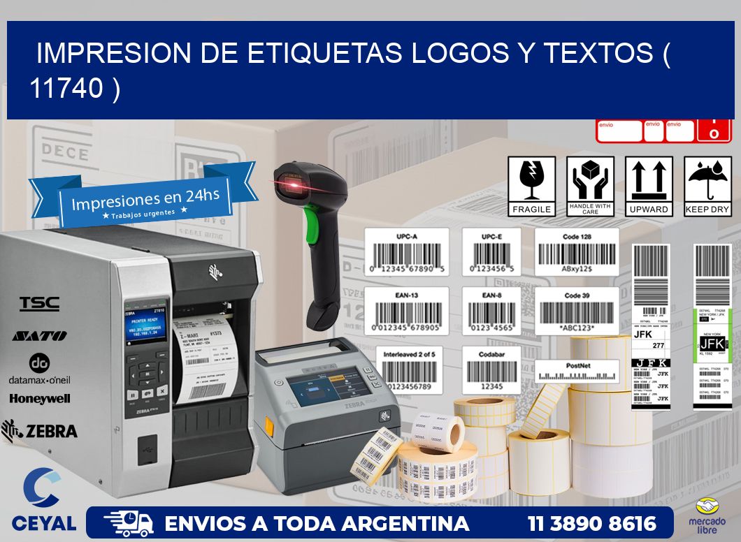 impresion de etiquetas logos y textos ( 11740 )