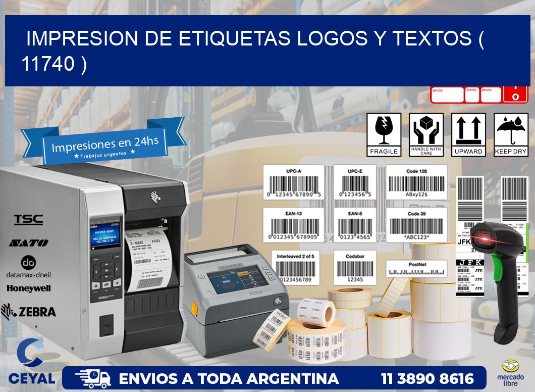 impresion de etiquetas logos y textos ( 11740 )