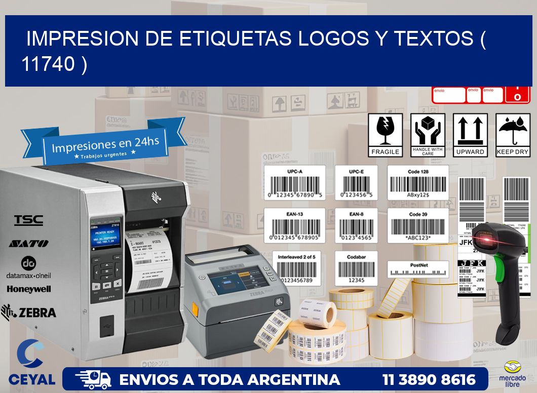 impresion de etiquetas logos y textos ( 11740 )