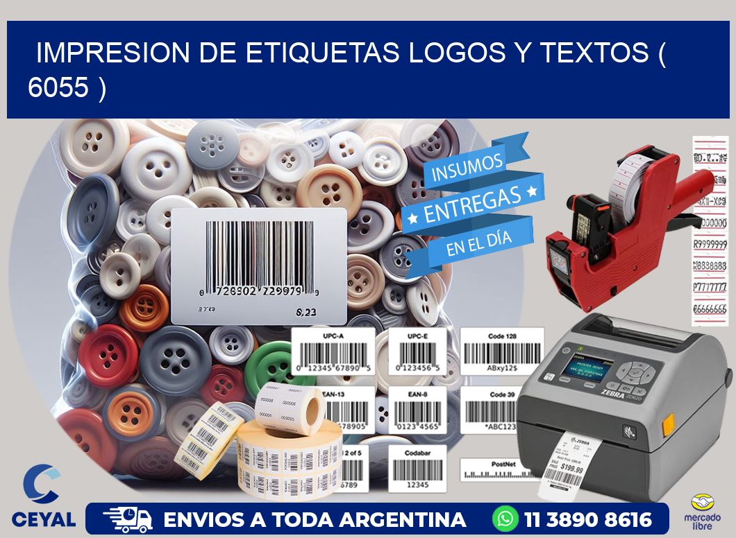 impresion de etiquetas logos y textos ( 6055 )