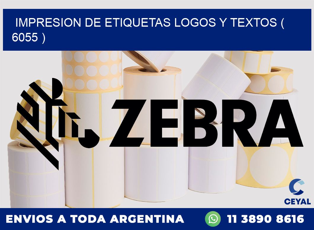 impresion de etiquetas logos y textos ( 6055 )