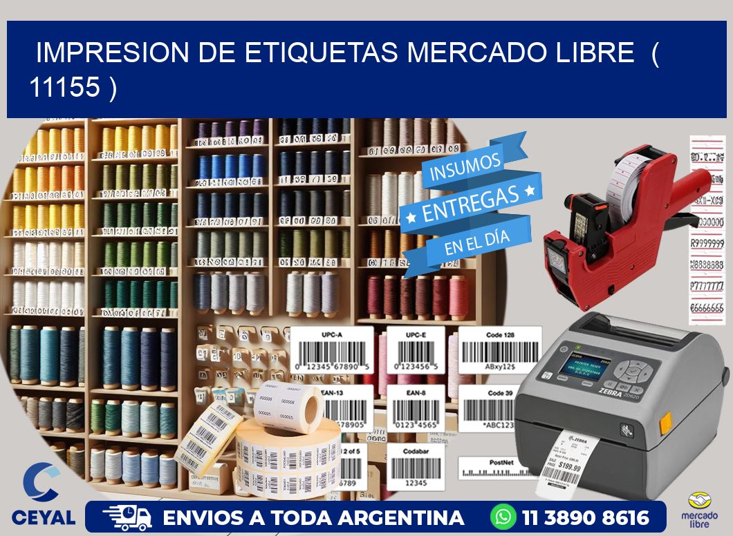 impresion de etiquetas mercado libre  ( 11155 )