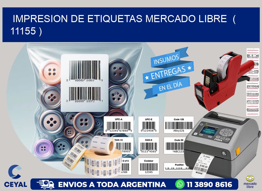 impresion de etiquetas mercado libre ( 11155 )