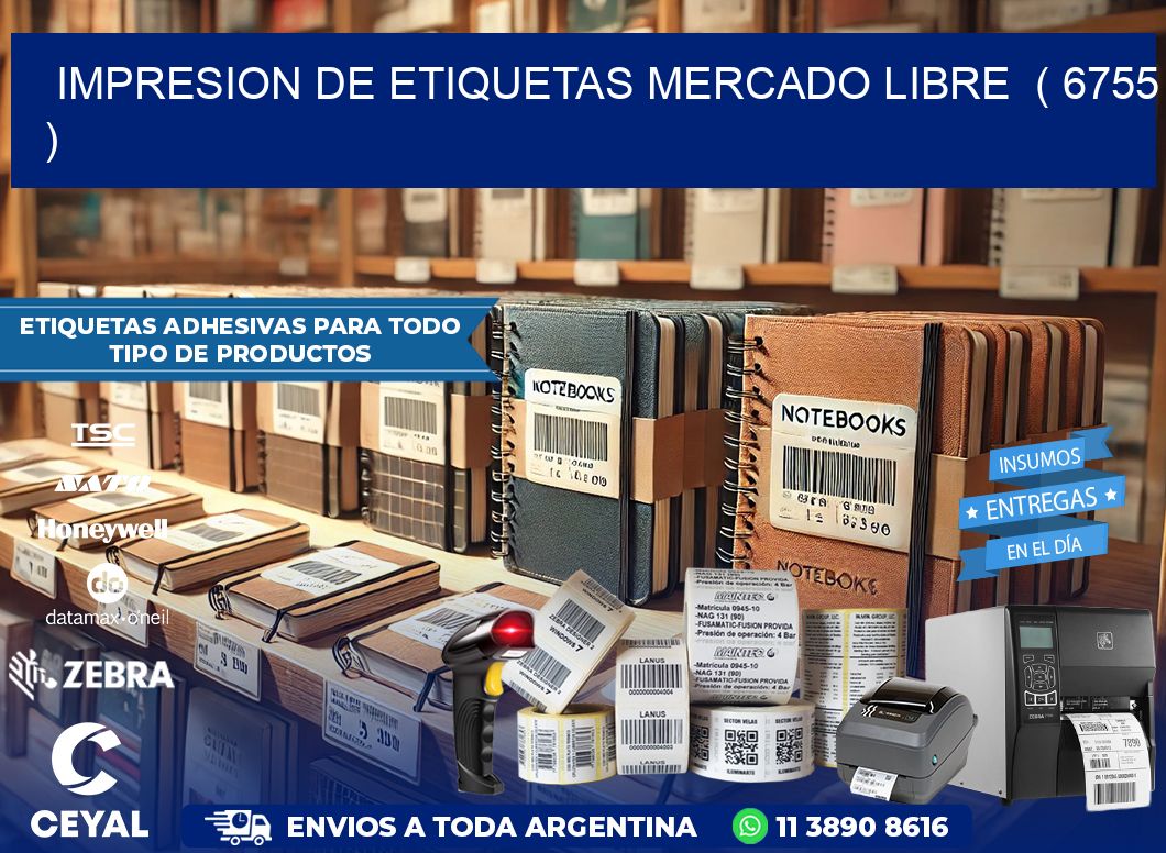 impresion de etiquetas mercado libre  ( 6755 )