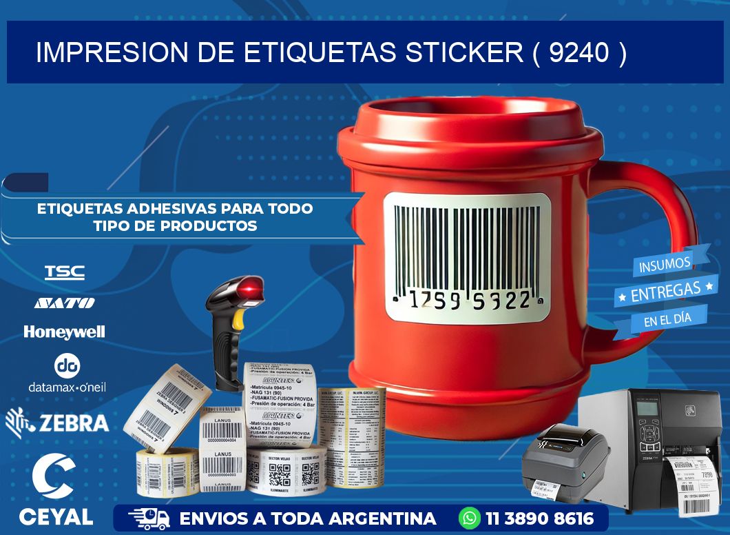 impresion de etiquetas sticker ( 9240 )